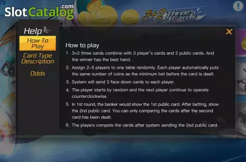 Οθόνη9. 3+2 Three Cards Κουλοχέρης