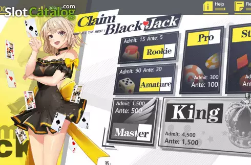 Οθόνη2. Claim Black Jack Κουλοχέρης