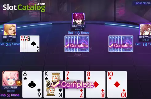 Οθόνη4. Four Cards Bull Κουλοχέρης