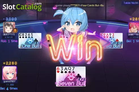 Οθόνη5. Four Cards Bull KX Κουλοχέρης
