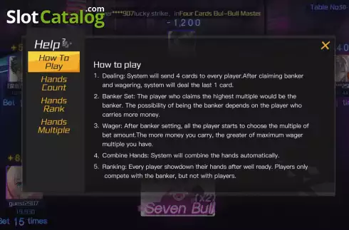 Οθόνη7. Four Cards Bull KX Κουλοχέρης