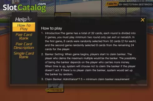 Οθόνη7. Pai Gow (Openbox Gaming) Κουλοχέρης