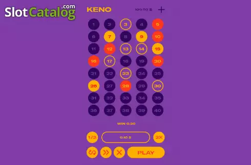Οθόνη4. Keno (Orbital Gaming) Κουλοχέρης