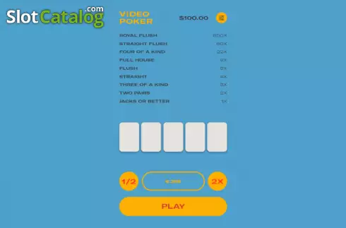 Οθόνη2. Video Poker (Orbital Gaming) Κουλοχέρης