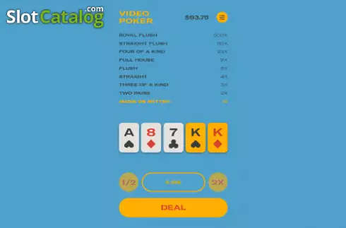 Οθόνη3. Video Poker (Orbital Gaming) Κουλοχέρης