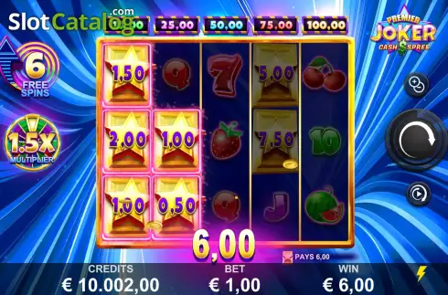 Οθόνη4. Premier Joker Cash Spree Κουλοχέρης
