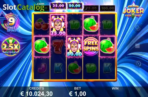 Οθόνη7. Premier Joker Cash Spree Κουλοχέρης