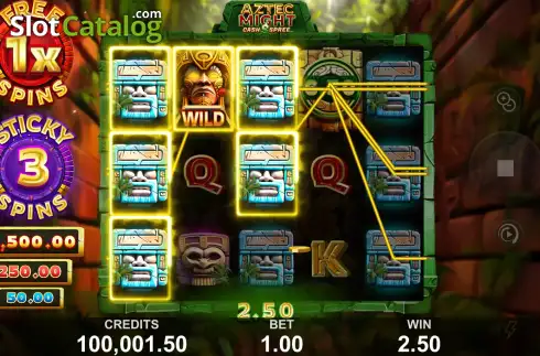Οθόνη4. Aztec Might Cash Spree Κουλοχέρης