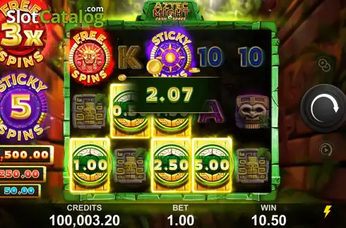 Οθόνη7. Aztec Might Cash Spree Κουλοχέρης