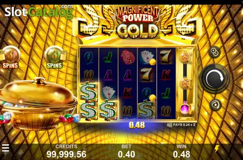 Οθόνη4. Magnificent Power Gold Κουλοχέρης