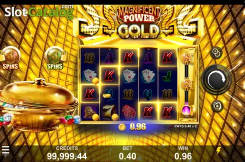 Οθόνη5. Magnificent Power Gold Κουλοχέρης