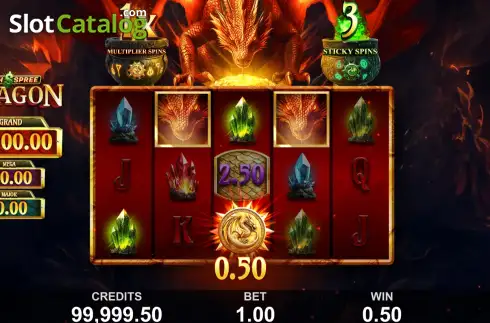Οθόνη3. Cash Spree Dragon Κουλοχέρης