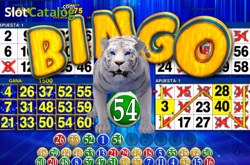 Οθόνη3. White Tiger Bingo Κουλοχέρης