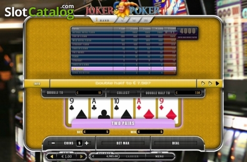 Οθόνη4. Joker Poker (Oryx) Κουλοχέρης 