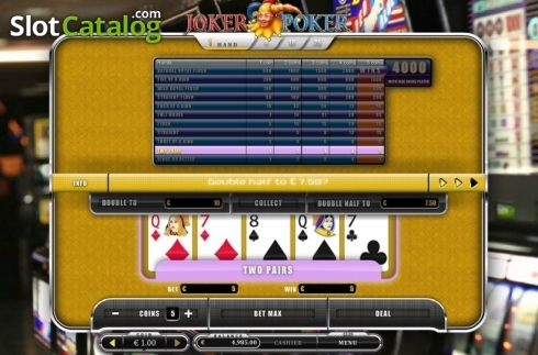 Οθόνη5. Joker Poker (Oryx) Κουλοχέρης 