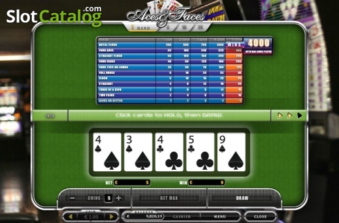 Οθόνη3. Aces and Faces (Oryx) Κουλοχέρης