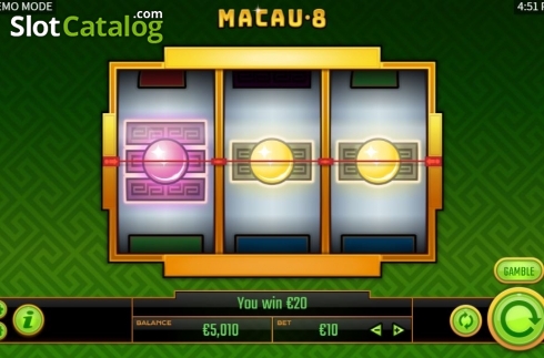 Οθόνη3. Macau 8 Κουλοχέρης