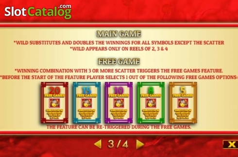 Οθόνη7. 5 Fortunes Gold Κουλοχέρης