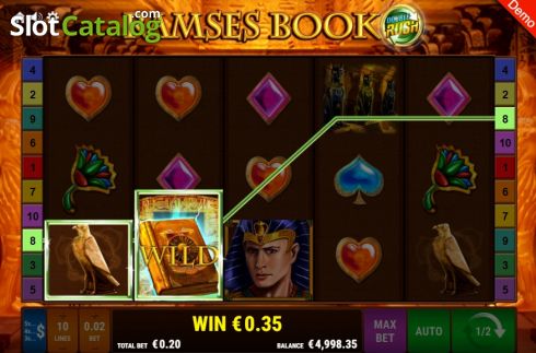 Οθόνη5. Ramses Book Double Rush Κουλοχέρης