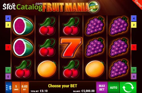 Οθόνη2. Fruit Mania Double Rush Κουλοχέρης