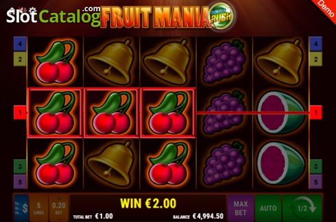 Οθόνη4. Fruit Mania Double Rush Κουλοχέρης