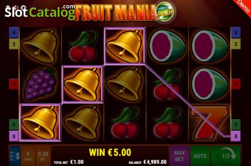 Οθόνη5. Fruit Mania Double Rush Κουλοχέρης