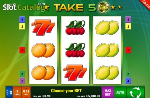Οθόνη2. Take 5 Triple Rush Κουλοχέρης