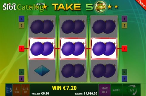 Οθόνη3. Take 5 Triple Rush Κουλοχέρης