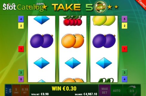 Οθόνη5. Take 5 Triple Rush Κουλοχέρης