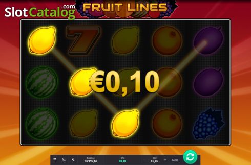 Οθόνη3. Fruit Lines Κουλοχέρης