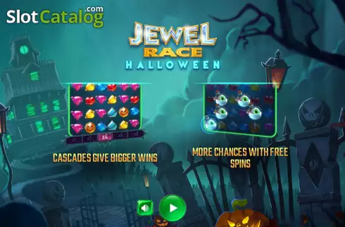 Οθόνη2. Jewel Race Halloween Κουλοχέρης