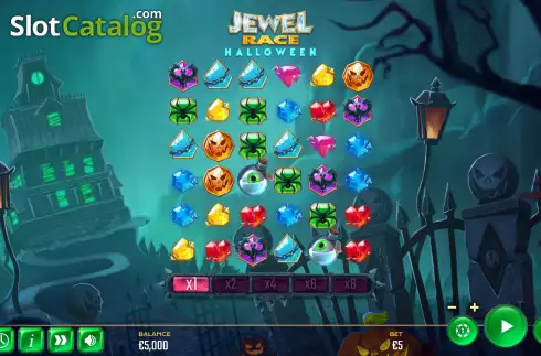 Οθόνη3. Jewel Race Halloween Κουλοχέρης