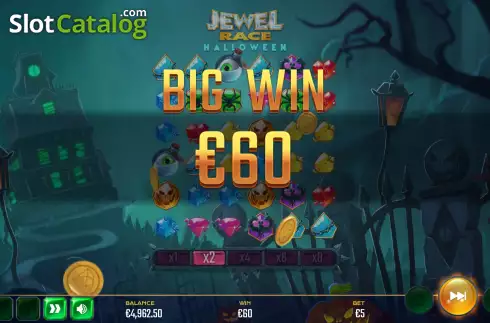 Οθόνη6. Jewel Race Halloween Κουλοχέρης