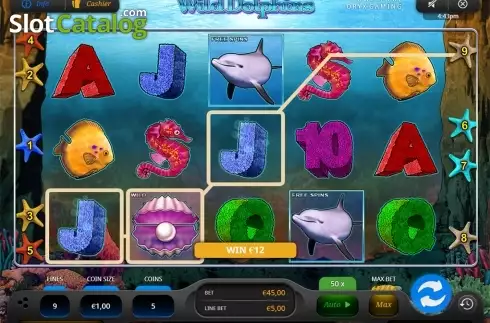 Οθόνη4. Wild Dolphins Κουλοχέρης