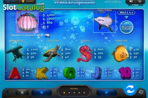 Οθόνη5. Wild Dolphins Κουλοχέρης