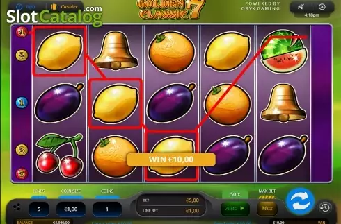 Οθόνη5. Golden 7 Classic Κουλοχέρης
