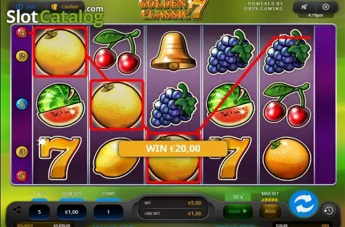 Οθόνη6. Golden 7 Classic Κουλοχέρης