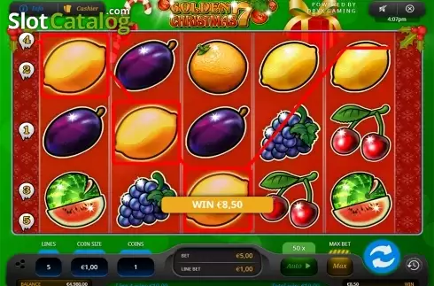 Οθόνη2. Golden 7 Christmas (Oryx) Κουλοχέρης 