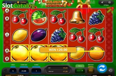 Οθόνη3. Golden 7 Christmas (Oryx) Κουλοχέρης 