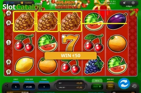 Οθόνη4. Golden 7 Christmas (Oryx) Κουλοχέρης 