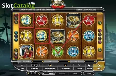 Οθόνη3. Tortuga Gold Κουλοχέρης