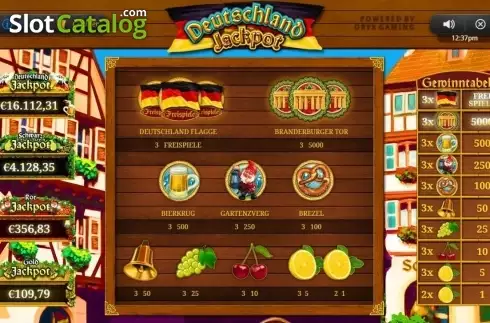 Οθόνη3. Deutschland Jackpot Κουλοχέρης 