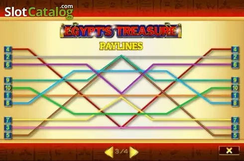 Οθόνη5. Egypts Treasure Κουλοχέρης