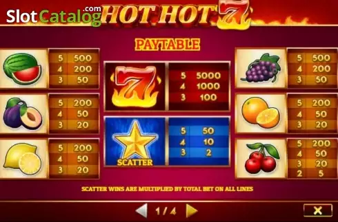 Οθόνη4. Hot Hot 7 Κουλοχέρης 