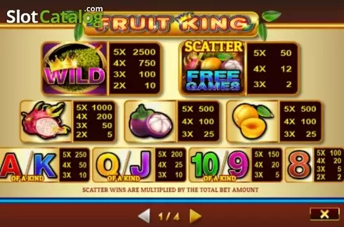 Οθόνη4. Fruit King (Givme Games) Κουλοχέρης