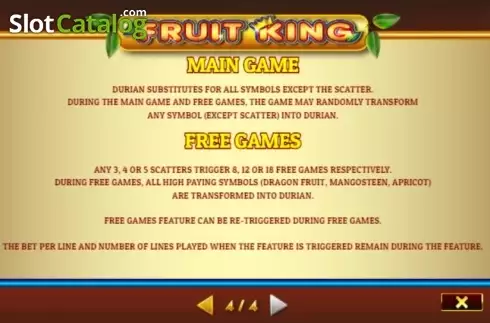 Οθόνη6. Fruit King (Givme Games) Κουλοχέρης