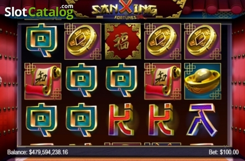 Οθόνη2. Sanxing Fortunes Κουλοχέρης
