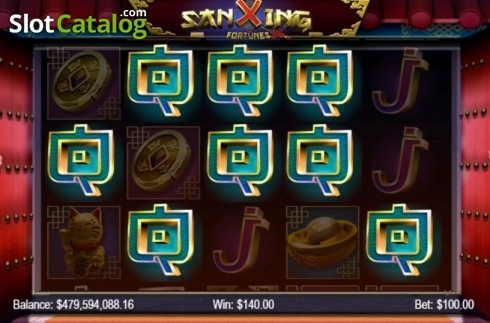 Οθόνη3. Sanxing Fortunes Κουλοχέρης