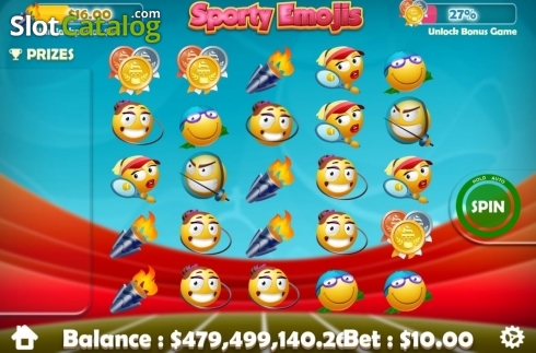 Οθόνη2. Sporty Emojis Κουλοχέρης