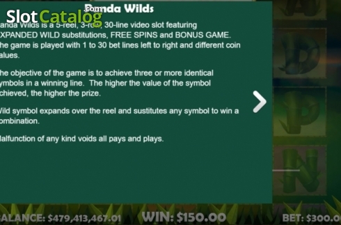 Οθόνη7. Panda Wilds Κουλοχέρης
